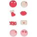 Set 8 decoracions de sucre Love