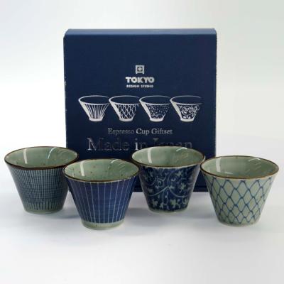 Set 4 tassa caf� Mashiko assortida 200 ml