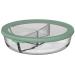 Bol vidre amb tapa 3 compartiments 500+250+250 ml