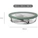 Bol vidre amb tapa 3 compartiments 500+250+250 ml