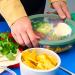 Bol vidre amb tapa 3 compartiments 500+250+250 ml