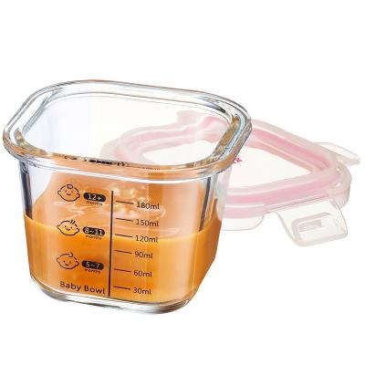 Pot vidre amb mesures i tapa Baby bowl quad 200 ml