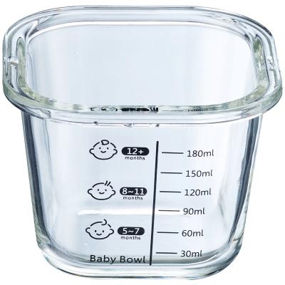 Pot vidre amb mesures i tapa Baby bowl quad 200 ml
