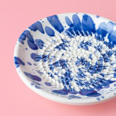 Plat ratllador Persia blau petit 12,5 cm