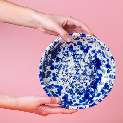 Plat ratllador Persia blau gran 19 cm