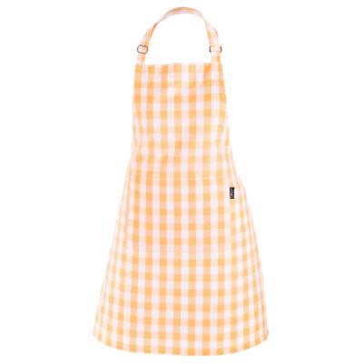 Davantal de cuina 100% cot� Vichy groc