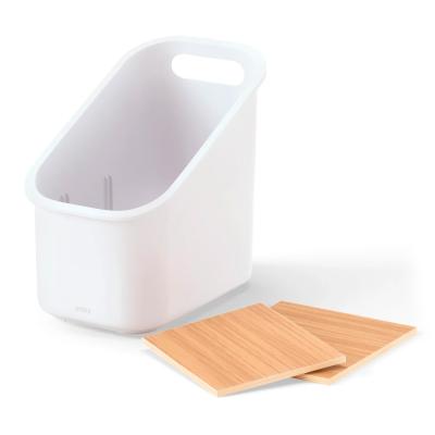 Porta estris Bellwood blanc fusta