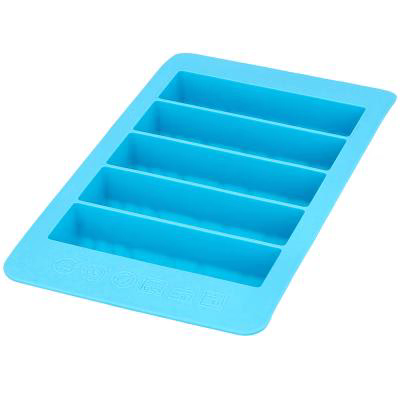 Motllo 5 barres energia xoco silicona blau