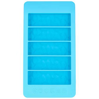 Motllo 5 barres energia xoco silicona blau