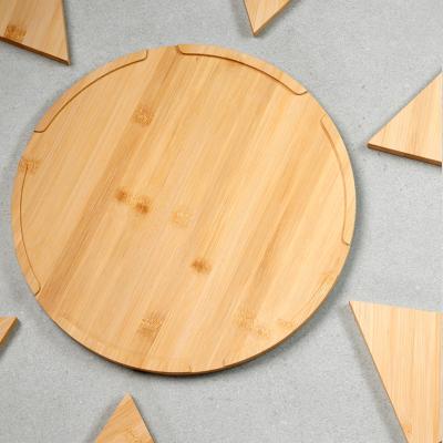 Plat pizza amb 6 servidors bamb� 36 cm