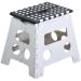 Taburet plegable 36x30x 32 cm h blanc