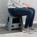 Taburet plegable 31x22x 39 cm h gris