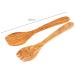 Set 2 coberts amanida fusta olivera 30 cm