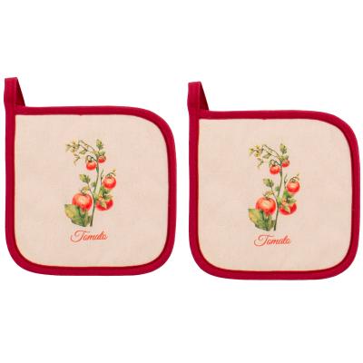 Set 2 protectors de cuina 100% cot� Viva tomato