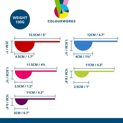 Joc 5 culleres mesuradores Colors