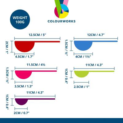 Joc 5 culleres mesuradores Colors