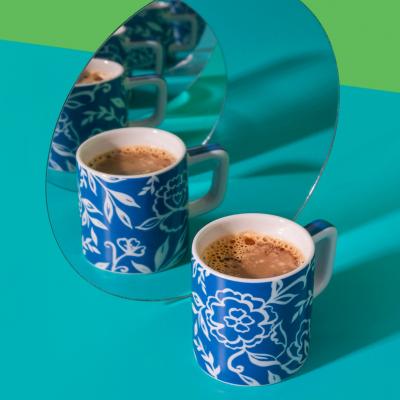 Tassa espresso 120 ml Floral blue