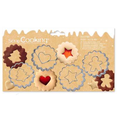 Set 4 talladors galetes Linzer Nadal