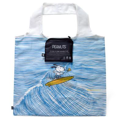 Bossa compra plegable reciclada Surfing Snoopy