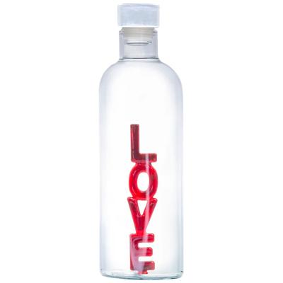 Ampolla amb tap vidre LOVE 1,1 L