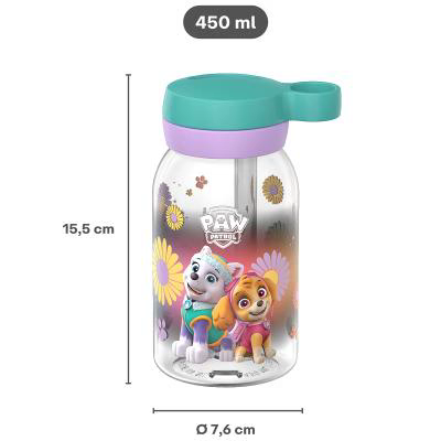 Ampolla amb canyeta 450 ml Paw Patrol Girls