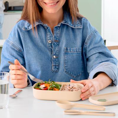 Joc 3 coberts amb funda Lekue Natural