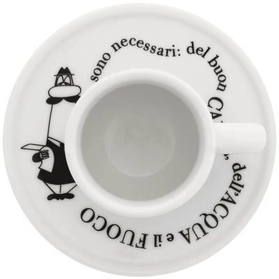 Set 4 tasses espresso amb plat Bialetti