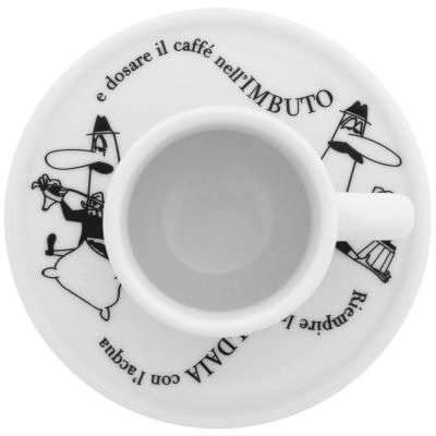 Set 4 tasses espresso amb plat Bialetti