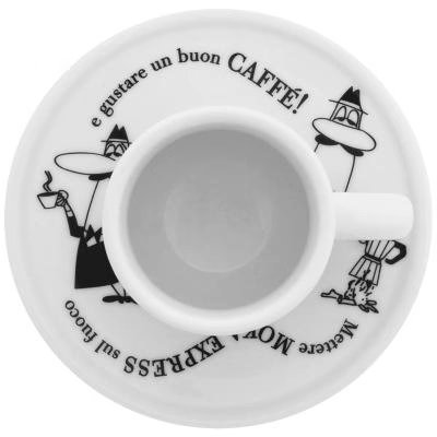Set 4 tasses espresso amb plat Bialetti