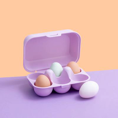 Ouera x6 Koziol Eggs to Go Bloomies Daisy