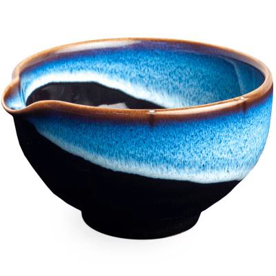 Bol japon�s te matcha amb bec Katacuchi blau