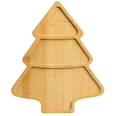Safata servir Arbre Nadal bamb� 3 compartiments