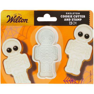 Tallador galetes amb segell Wilton Esquelet 7,5 cm