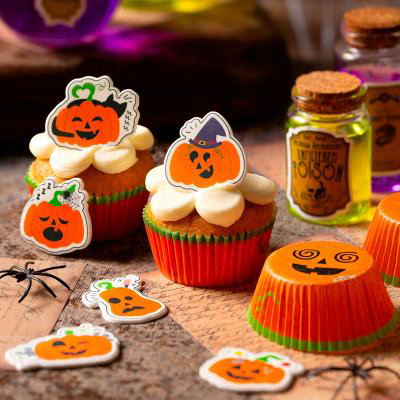Paper cupcakes x36 Carbasses divertides