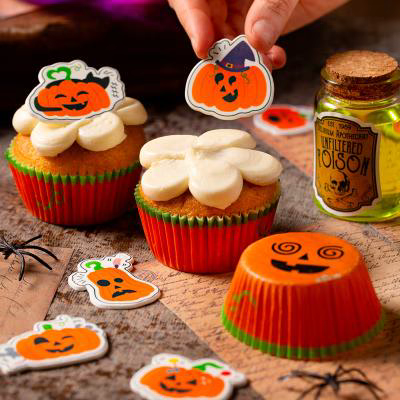 Paper cupcakes x36 Carbasses divertides