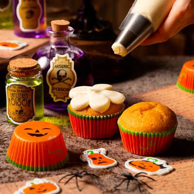 Paper cupcakes x36 Carbasses divertides