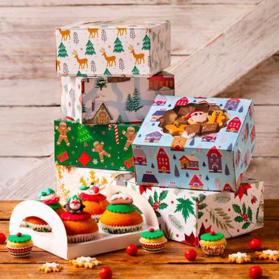 Caixa per 4 cupcakes o dol�os Cases
