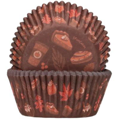 Paper cupcakes x48 Tardor
