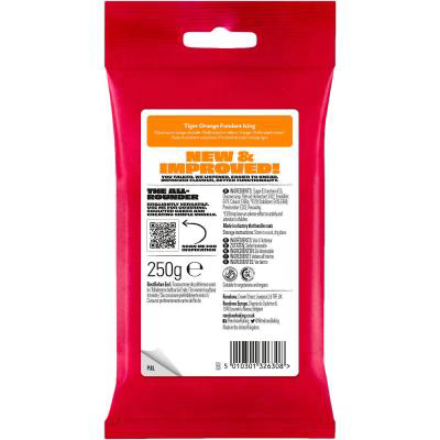 Fondant Renshaw 250 g taronja Tigre