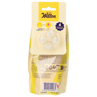 Tub gla�a Wilton amb 4 boquilles 212 g groc