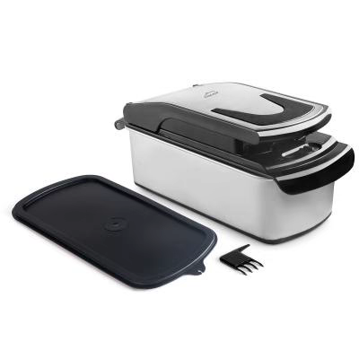 Tallador 3 talls amb contenidor acer inox