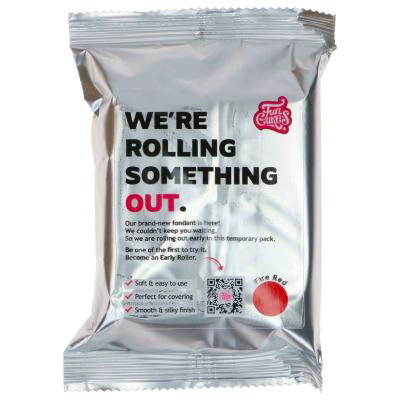 Fondant Funcakes 250 g Vermell fire