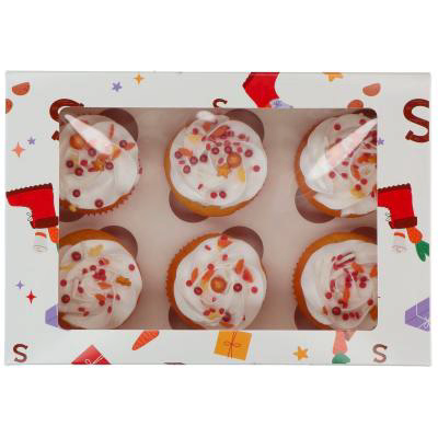 Set 3 caixes per 6 cupcakes Santa