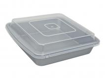 Molde met�lico Brownie con tapa 22x22