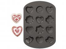 Molde aluminio antiadherente galletas x 12 cav Cor