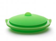 Vaporera silicona plegable transl�cida verde