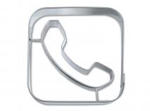 Cortador galletas app tel�fono 5 cm