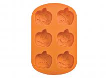 Molde calabazas Jack O Lantern silicona 6 cav.