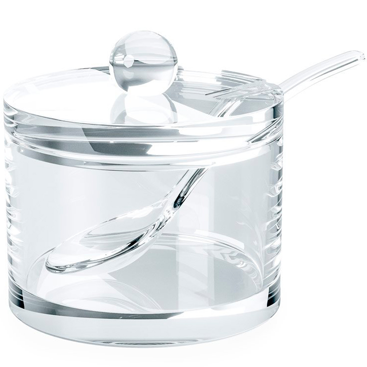 Azucarero cilíndrico transparente acrílico | Gadgets & Cuina