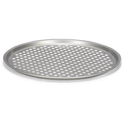 Bandeja pizza con agujeros metálica 31cm